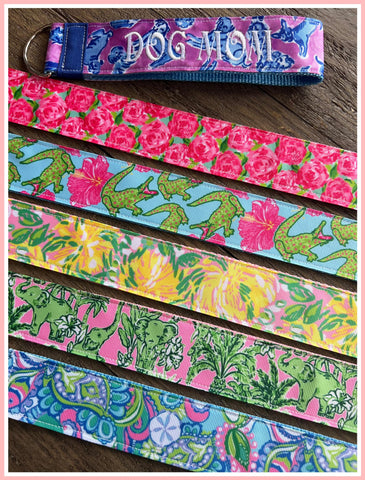 THE CUSTOM LILLY INSPIRED WRISTLET/KEYCHAIN