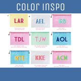 CUSTOM WATERPROOF TRAVEL ZIPPER POUCH MULTIPLE COLORS