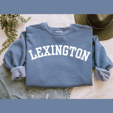 THE LEXINGTON CREWNECK BLUE JEAN