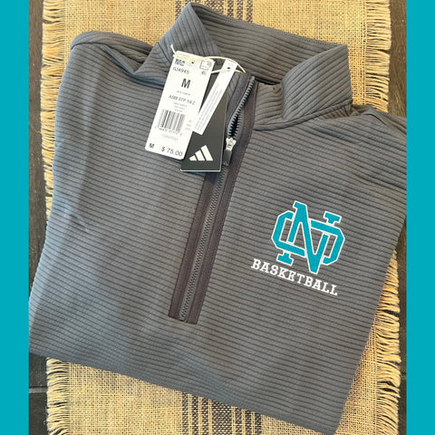 BASKETBALL NORTH  QUARTER ZIP ADULT GREY, BLACK OR WHITE