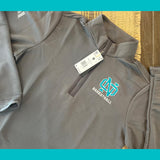 BASKETBALL NORTH  QUARTER ZIP ADULT GREY, BLACK OR WHITE