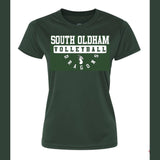 A MANDATORY VOLLEYBALL PRACTICE DRI FIT TEE FOREST GREEN