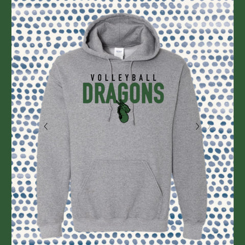 SOUTH VOLLEYBALL HOODIE GREY