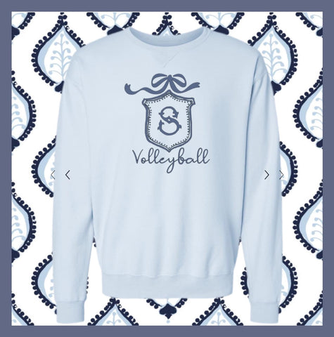 VOLLEYBALL SOUTH CREWNECK LIGHT BLUE