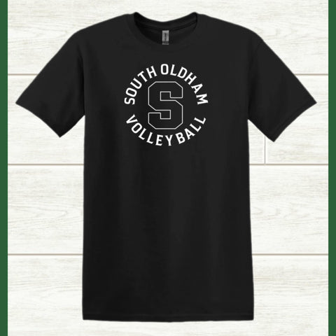 VOLLEYBALL SOUTH  S/S TEE BLACK