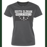 A MANDATORY VOLLEYBALL PRACTICE DRI FIT TEE GRAPHITE