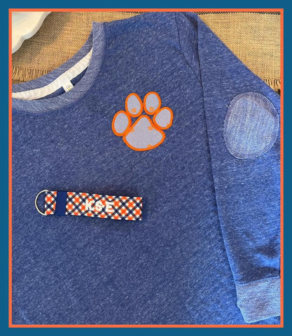KENWOOD ELBOW PATCH ROYAL BLUE CREWNECK SALE ITEM!! 2 LEFT!!