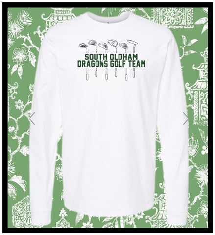 SOUTH GOLF L/S WHITE TEE