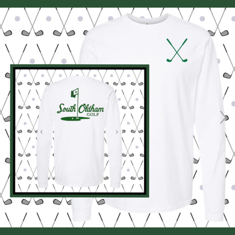 SOUTH GOLF L/S WHITE TEE