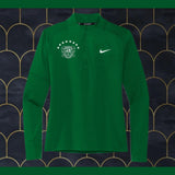 SOCCER SOUTH GREEN LADIES DRI FIT QUARTER ZIP GREEN