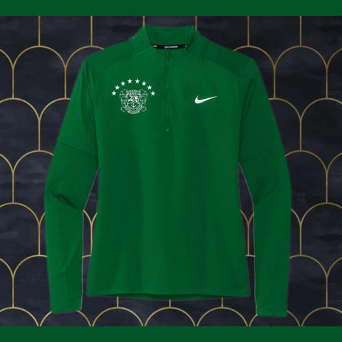 SOCCER SOUTH GREEN LADIES DRI FIT QUARTER ZIP GREEN