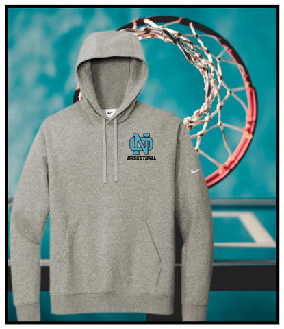 BASKETBALL NORTH HOODIE ADULT GREY