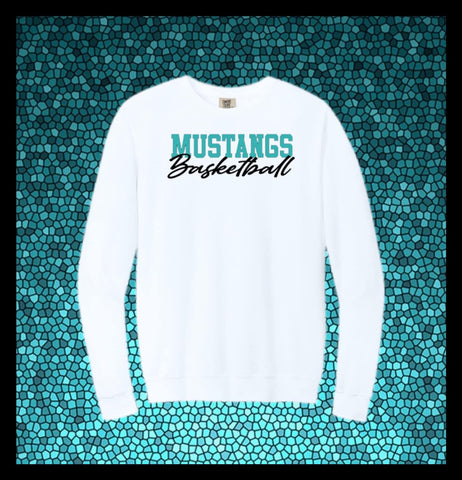 BASKETBALL NORTH WHITE CREWNECK ADULT