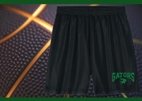 BASKETBALL NORTH  or GATORS YOUTH MESH SHORTS BLACK