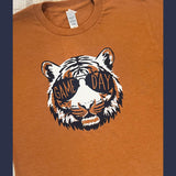 KENWOOD CUSTOM TIGER S/S TEE YOUTH & ADULT HEATHER RUST