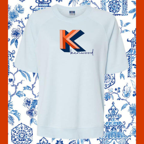 KENWOOD FRENCH CREWNECK RETRO S/S LIGHT BLUE