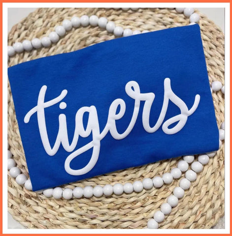 KENWOOD S/S TEE ROYAL WITH WHITE PUFFY VINYL YOUTH & ADULT