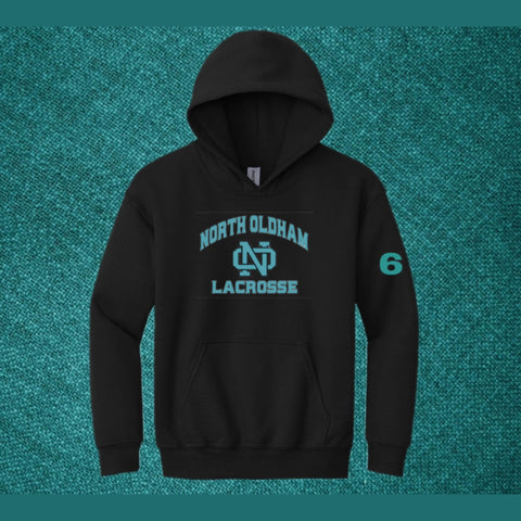 NORTH LACROSSE BLACK HOODIE YOUTH