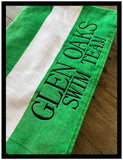 CUSTOM STRIPED TOWEL RED, BLUE, NAVY & GREEN