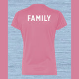 A MANDATORY VOLLEYBALL PRACTICE DRI FIT TEE PINK