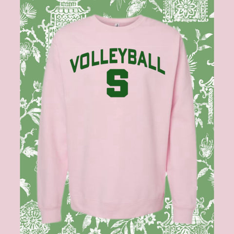 SOUTH VOLLEYBALL PINK CREWNECK