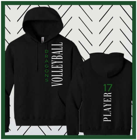 SOUTH VOLLEYBALL HOODIE BLACK