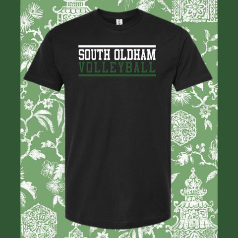 SOUTH VOLLEYBALL S/S TRI-BLEND TEE BLACK