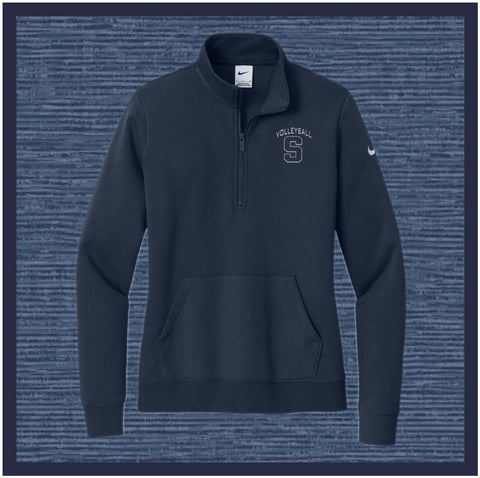 SOUTH VOLLEYBALL QUATER ZIP NAVY