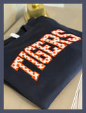 KENWOOD CREWNECK NAVY W/ ORANGE/WHITE POLKA DOT YOUTH & ADULT