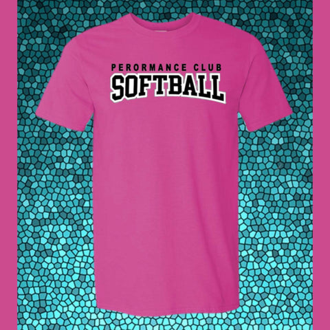 PC SOFTBALL TEE PINK
