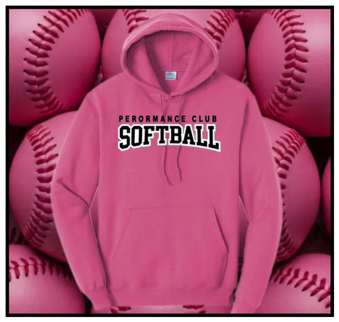 PC SOFTBALL PINK HOODIE