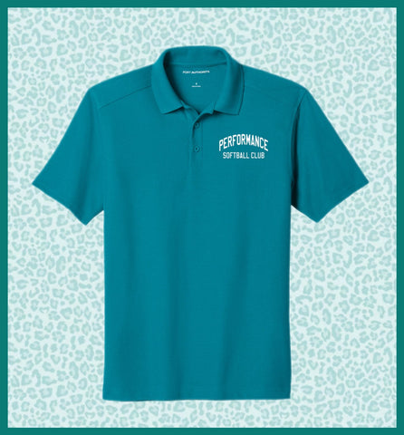 PC SOFTBALL POLO TEAL