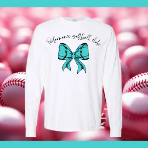 PC SOFTBALL L/S T-SHIRT WHITE