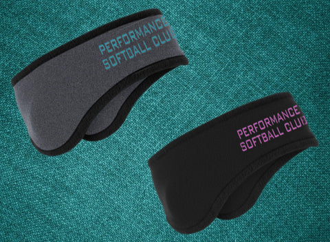 PC SOFTBALL 2 COLOR HEADBAND BLACK OR GREY