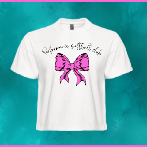 PC SOFTBALL BOXY TEE WHITE