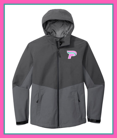 PC SOFTBALL TWO-TONE JACKET GREY