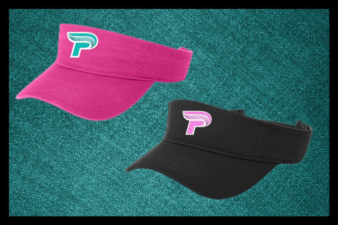 PC SOFTBALL VISORS PINK OR BLACK