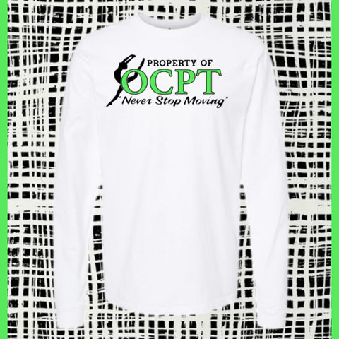 OCPT CUSTOM BOY OR GIRL L/S TEE WHITE