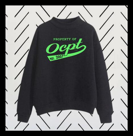 OCPT MOCK NECK SWEATSHIRT BLACK
