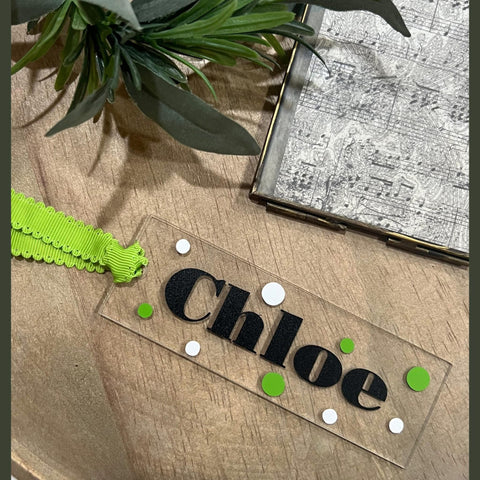 OCPT CUSTOM BOOK MARK/BAG TAG ACRYLIC CLEAR