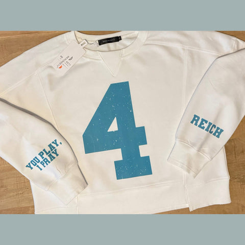 A North Custom Mid Length Boxy Crewneck White