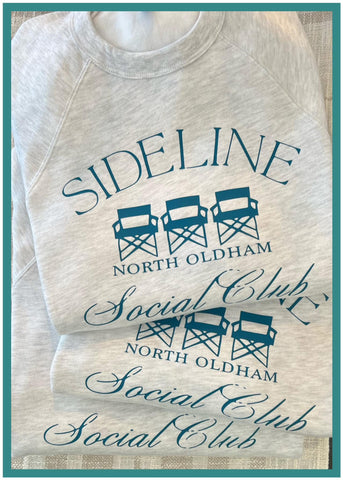 A NORTH LACROSSE GREY CREWNECK