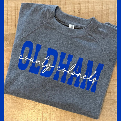 OC CUSTOM/CREWNECK GREY OC OR BASEBALL