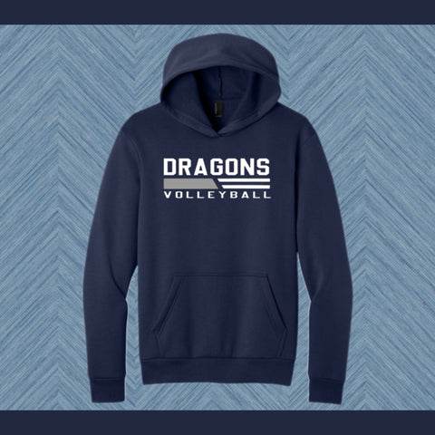 SOUTH VOLLEYBALL DRI FIT HOODIE NAVY