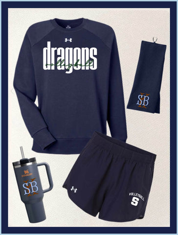 SOUTH VOLLEYBALL NAVY WAFFLE TOWEL