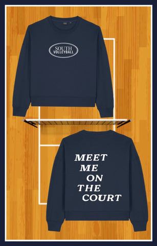 SOUTH VOLLEYBALL MID CREWNECK NAVY/PREORDER-COMING SOON