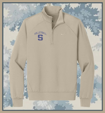 SOUTH VOLLEYBALL DRI FIT PRIMARY Q-ZIP PREORDER ITEM BEIGE & ALPINE