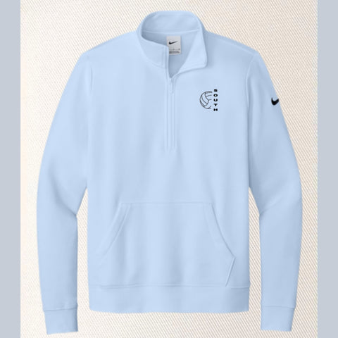 SOUTH VOLLEYBALL HALF ZIP LIGHT BLUE