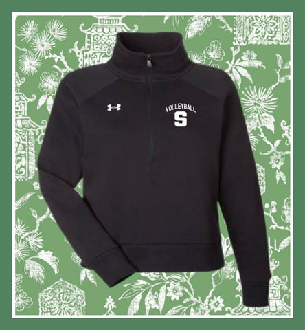 SOUTH VOLLEYBALL WOMEN'S RIVAL BLACK HALF ZIP