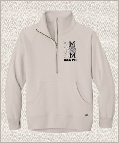 SOUTH VOLLEYBALL SCUBA HALF ZIP BEIGE